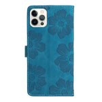 Custodia per cellulare in pelle con motivo floreale in rilievo, For iPhone 14 Pro Max, For iPhone 13 Pro Max, For iPhone 13 Pro, For iPhone 13