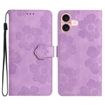 Custodia per cellulare in pelle con motivo floreale in rilievo, For iPhone Air, For iPhone 16 Pro Max, For iPhone 16 Pro, For iPhone 16 Plus