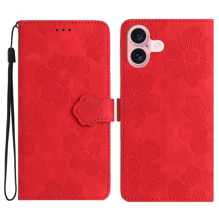 Custodia per cellulare in pelle con motivo floreale in rilievo, For iPhone Air, For iPhone 16 Pro Max, For iPhone 16 Pro, For iPhone 16 Plus