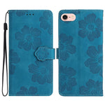 Custodia per cellulare in pelle con motivo floreale in rilievo, For iPhone 16e / 17e, For iPhone 17 Pro Max, For iPhone 17 Pro, For iPhone 17