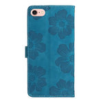 Custodia per cellulare in pelle con motivo floreale in rilievo, For iPhone 16e / 17e, For iPhone 17 Pro Max, For iPhone 17 Pro, For iPhone 17
