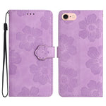 Custodia per cellulare in pelle con motivo floreale in rilievo, For iPhone 16e / 17e, For iPhone 17 Pro Max, For iPhone 17 Pro, For iPhone 17