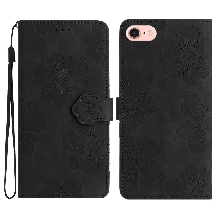 Custodia per cellulare in pelle con motivo floreale in rilievo, For iPhone 16e / 17e, For iPhone 17 Pro Max, For iPhone 17 Pro, For iPhone 17