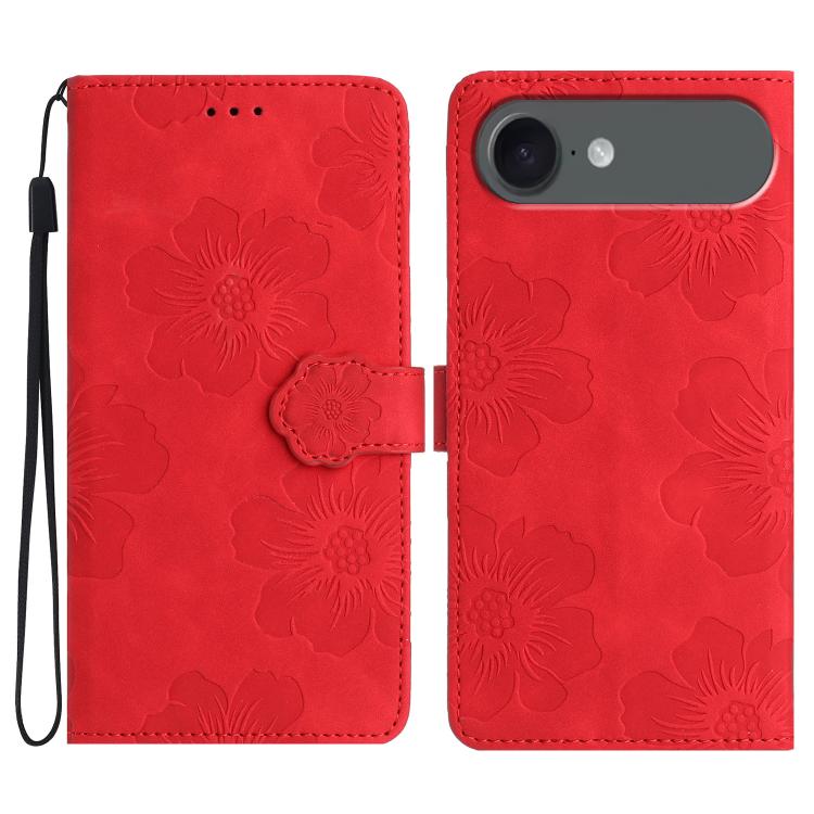 Custodia per cellulare in pelle con motivo floreale in rilievo, For iPhone Air, For iPhone 16 Pro Max, For iPhone 16 Pro, For iPhone 16 Plus