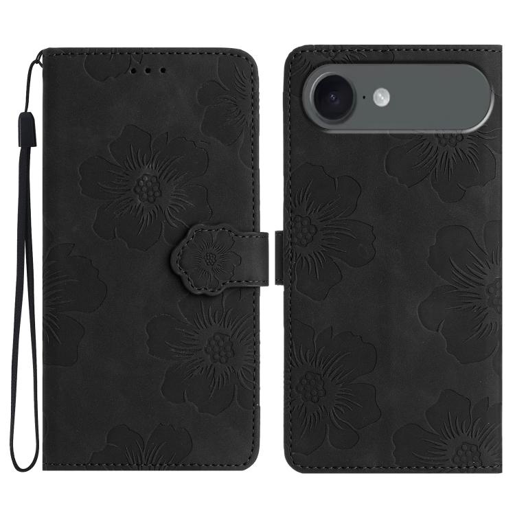 Custodia per cellulare in pelle con motivo floreale in rilievo, For iPhone Air, For iPhone 16 Pro Max, For iPhone 16 Pro, For iPhone 16 Plus