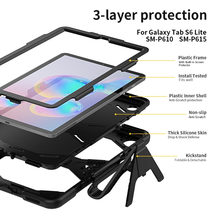 Custodia silicone con supporto per Samsung Galaxy Tab S6 Lite P61