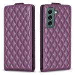 Custodia in pelle con vibrazione verticale per Samsung Galaxy S21