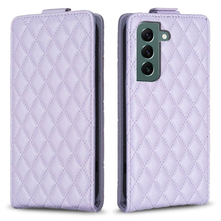 Custodia in pelle con vibrazione verticale per Samsung Galaxy S21
