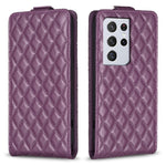 Custodia in pelle con vibrazione verticale per Samsung Galaxy S21