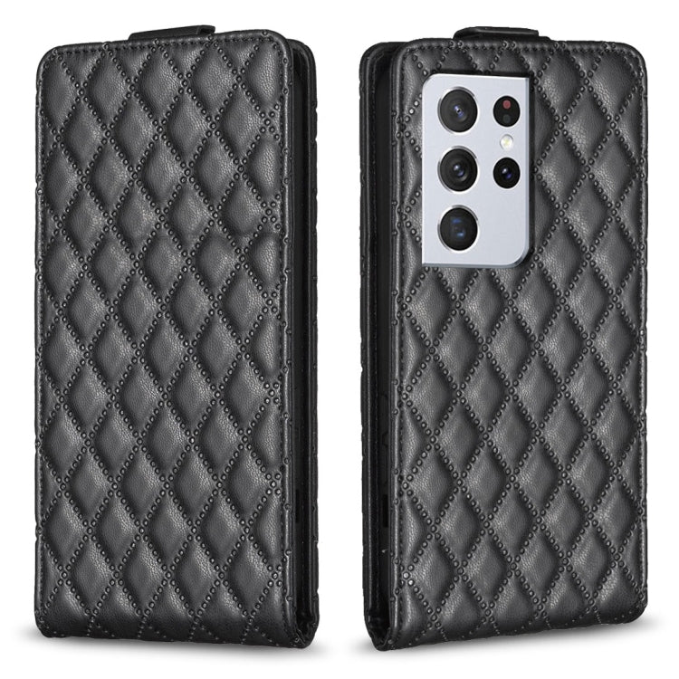 Custodia in pelle con vibrazione verticale per Samsung Galaxy S21