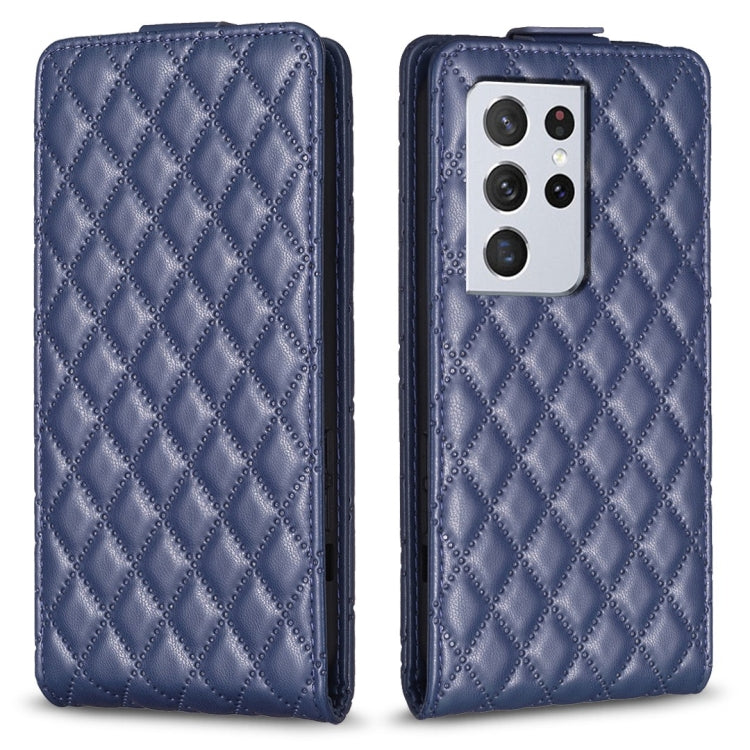 Custodia in pelle con vibrazione verticale per Samsung Galaxy S21