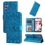 Custodia portafoglio in pelle di girasole per Samsung Galaxy A05