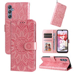 Custodia portafoglio in pelle di girasole per Samsung Galaxy A05