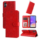 Custodia portafoglio in pelle di girasole per Samsung Galaxy A05