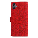 Custodia portafoglio in pelle di girasole per Samsung Galaxy A05