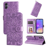 Custodia portafoglio in pelle di girasole per Samsung Galaxy A05
