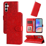 Custodia portafoglio in pelle di girasole per Samsung Galaxy A05