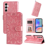 Custodia portafoglio in pelle di girasole per Samsung Galaxy A05