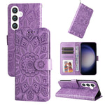 Custodia portafoglio in pelle per Samsung Galaxy S24 Ultra
