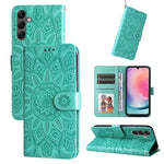 Custodia portafoglio in pelle di girasole per Samsung Galaxy A05