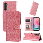 Custodia portafoglio in pelle di girasole per Samsung Galaxy A05
