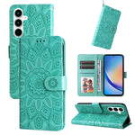 Custodia portafoglio in pelle di girasole per Samsung Galaxy M55