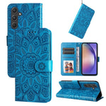 Custodia portafoglio in pelle di girasole per Samsung Galaxy M55