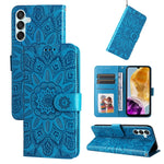 Custodia portafoglio in pelle di girasole per Samsung Galaxy M55