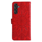 Custodia portafoglio in pelle di girasole per Samsung Galaxy M55