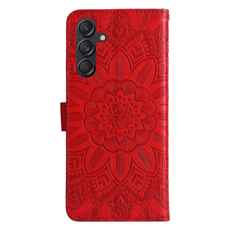 Custodia portafoglio in pelle di girasole per Samsung Galaxy M55