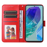 Custodia portafoglio in pelle di girasole per Samsung Galaxy M55