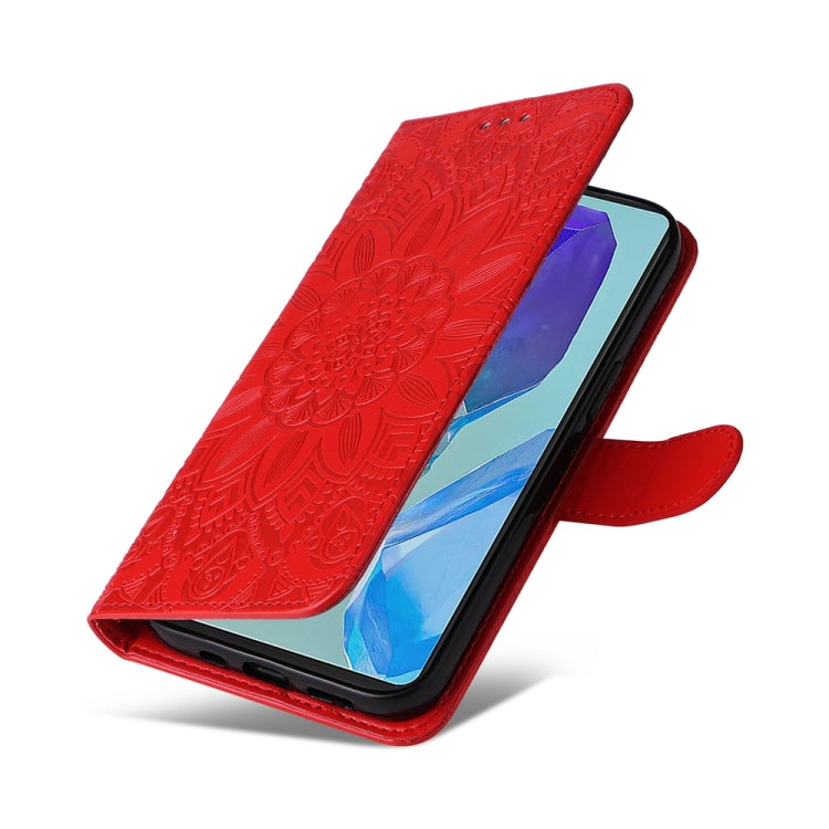 Custodia portafoglio in pelle di girasole per Samsung Galaxy M55