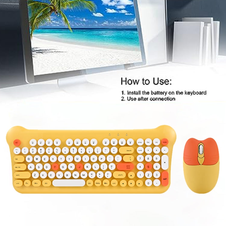 Insieme del mouse della tastiera senza fili portatile 2.4G di colore misto QW05