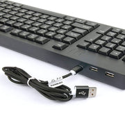 Tastiera USB cablata per mano sinistra con funzione Dual HUB