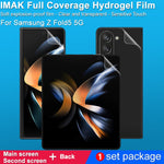 Imak Full Screen Hydrogel Film Set schermo esterno + retro + set di protezioni per schermo interno, For Samsung Galaxy Z Fold5 5G