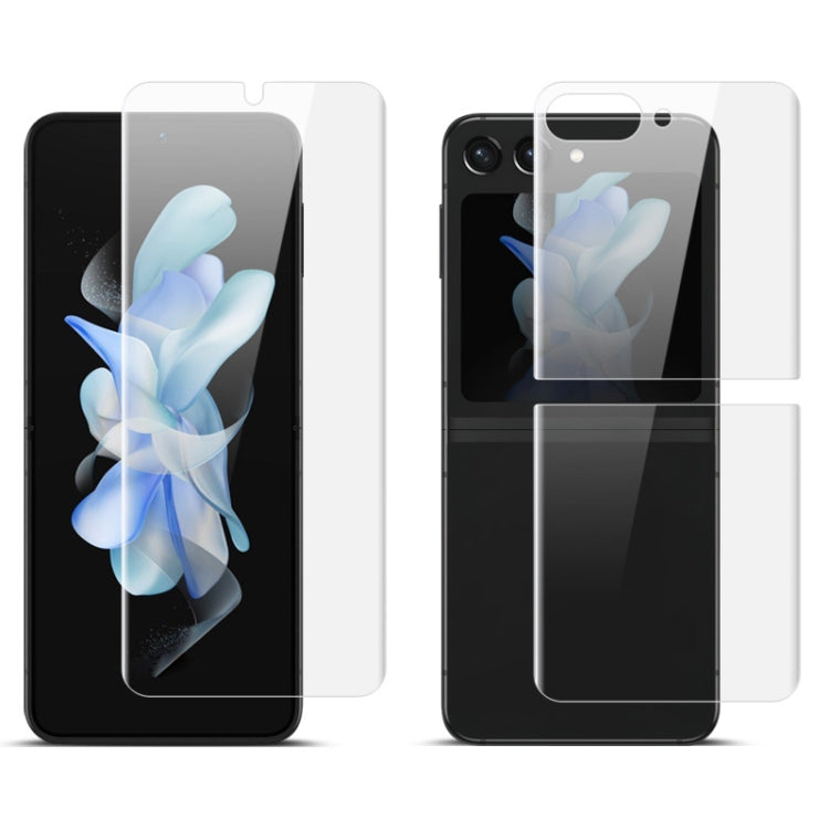 Imak Full Screen Hydrogel Film Schermo frontale + set di protezioni per la schiena, For Samsung Galaxy Z Flip5 5G