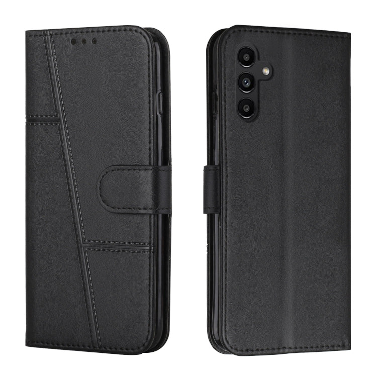 Custodia per telefono in pelle con fibbia in vitello con cuciture, For Samsung Galaxy A55, For Samsung Galaxy A35, For Samsung Galaxy A25 5G, For Samsung Galaxy S23 FE 5G