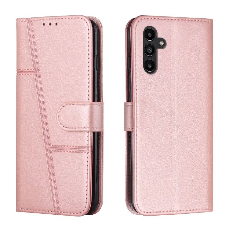 Custodia per telefono in pelle con fibbia in vitello con cuciture, For Samsung Galaxy A55, For Samsung Galaxy A35, For Samsung Galaxy A25 5G, For Samsung Galaxy S23 FE 5G