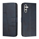 Custodia per telefono in pelle con fibbia in vitello con cuciture, For Samsung Galaxy A55, For Samsung Galaxy A35, For Samsung Galaxy A25 5G, For Samsung Galaxy S23 FE 5G