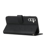 Custodia per telefono in pelle con fibbia in vitello con cuciture, For Samsung Galaxy A55, For Samsung Galaxy A35, For Samsung Galaxy A25 5G, For Samsung Galaxy S23 FE 5G