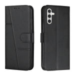 Custodia per telefono in pelle con fibbia in vitello con cuciture, For Samsung Galaxy A55, For Samsung Galaxy A35, For Samsung Galaxy A25 5G, For Samsung Galaxy S23 FE 5G