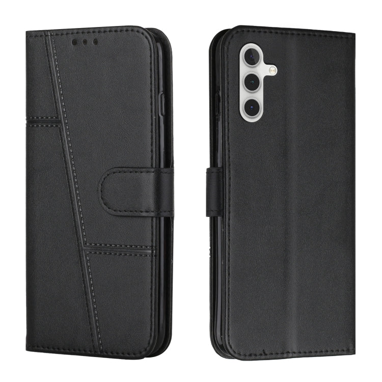 Custodia per telefono in pelle con fibbia in vitello con cuciture, For Samsung Galaxy A55, For Samsung Galaxy A35, For Samsung Galaxy A25 5G, For Samsung Galaxy S23 FE 5G