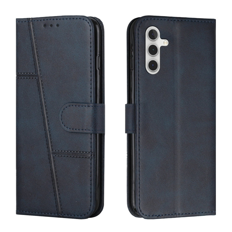 Custodia per telefono in pelle con fibbia in vitello con cuciture, For Samsung Galaxy A55, For Samsung Galaxy A35, For Samsung Galaxy A25 5G, For Samsung Galaxy S23 FE 5G