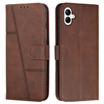 Custodia per telefono in pelle con fibbia in vitello con cuciture, For Samsung Galaxy A56 5G, For Samsung Galaxy A36 5G, For Samsung Galaxy A16 5G, For Samsung Galaxy A06 4G