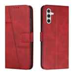 Custodia per telefono in pelle con fibbia in vitello con cuciture, For Samsung Galaxy A56 5G, For Samsung Galaxy A36 5G, For Samsung Galaxy A16 5G, For Samsung Galaxy A06 4G