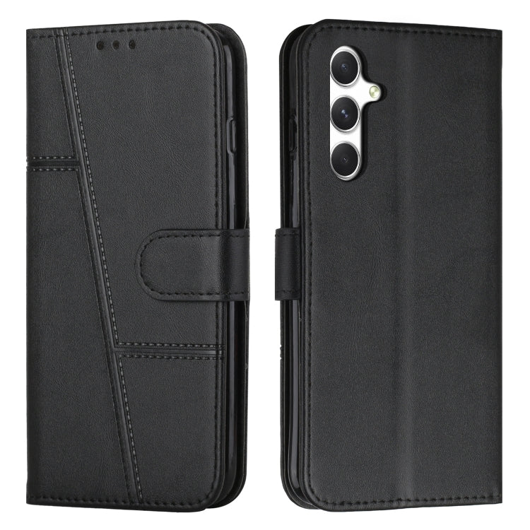 Custodia per telefono in pelle con fibbia in vitello con cuciture, For Samsung Galaxy A56 5G, For Samsung Galaxy A36 5G, For Samsung Galaxy A16 5G, For Samsung Galaxy A06 4G