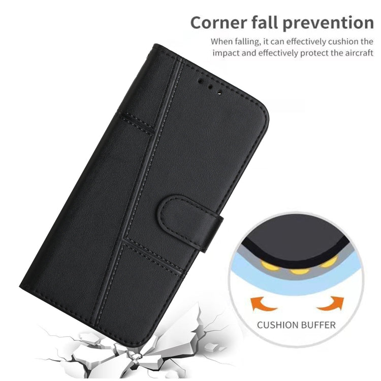 Custodia per telefono in pelle con fibbia in vitello con cuciture, For Samsung Galaxy A56 5G, For Samsung Galaxy A36 5G, For Samsung Galaxy A16 5G, For Samsung Galaxy A06 4G