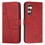 Custodia per telefono in pelle con fibbia in vitello con cuciture, For Samsung Galaxy A56 5G, For Samsung Galaxy A36 5G, For Samsung Galaxy A16 5G, For Samsung Galaxy A06 4G
