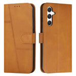Custodia per telefono in pelle con fibbia in vitello con cuciture, For Samsung Galaxy A56 5G, For Samsung Galaxy A36 5G, For Samsung Galaxy A16 5G, For Samsung Galaxy A06 4G