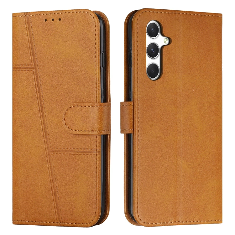 Custodia per telefono in pelle con fibbia in vitello con cuciture, For Samsung Galaxy A56 5G, For Samsung Galaxy A36 5G, For Samsung Galaxy A16 5G, For Samsung Galaxy A06 4G